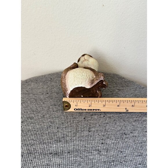 Naturecraft Pair Of Bunny Rabbit Resin Brown Tan White Cream Decor Statue Figuri - Picture 9 of 16